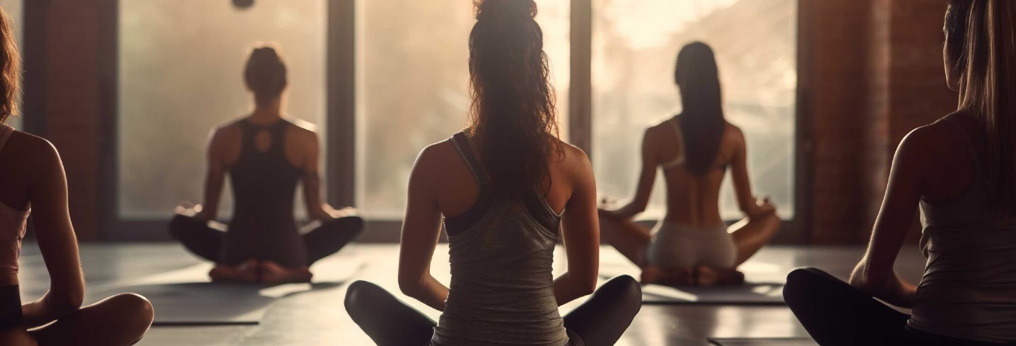 Yoga and sound healing studio at dawn, Luma Biohacking Resort